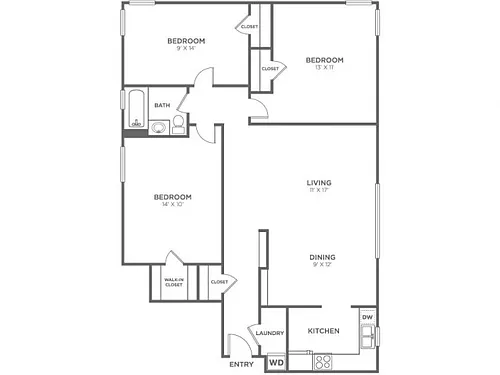 Floor plan Decauter-Restored