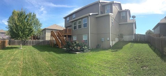 Fully fenced back yard