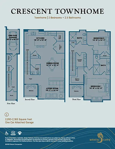 Floor plan Crescent Townhome