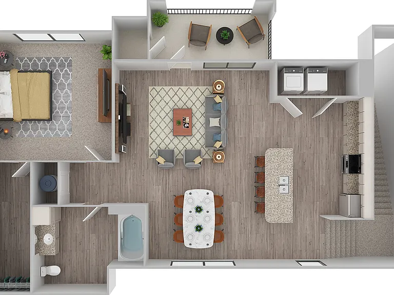 1 Bedroom | 1 Bath | 838 SF | Attached Garage 1 Bedroom | 1 Bath | 838 SF | Attached Garage