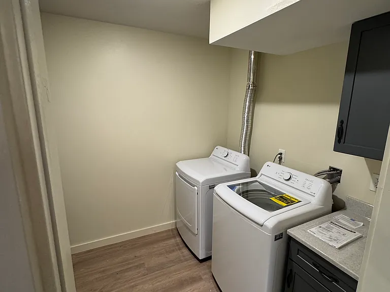 Laundry room with ample storage space