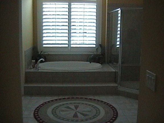 Expansive master bath w/ 6' jacuzzi tub