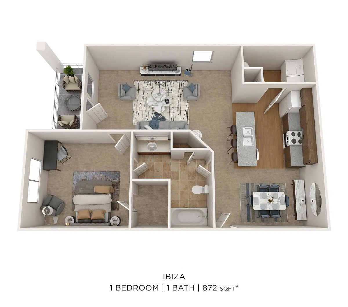 Floor plan One Bedroom