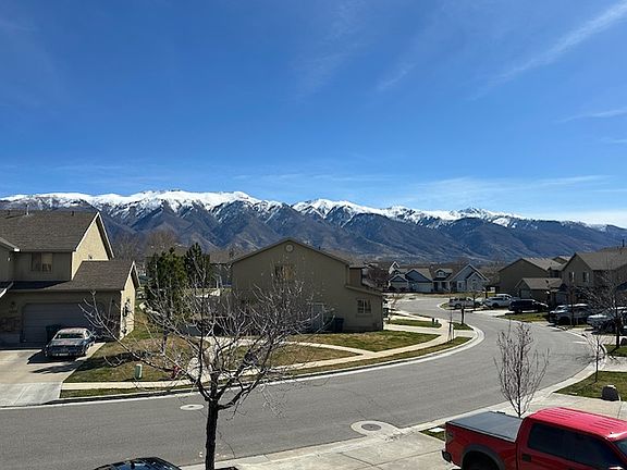 Neighborhood and mountain views from upstairs bedroom window