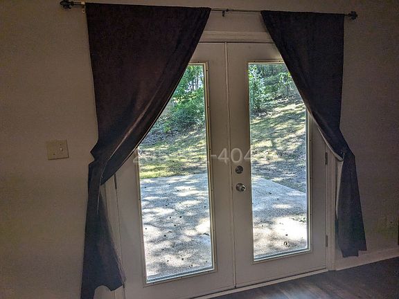 View into backyard from Living Room