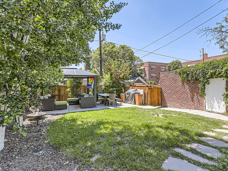 View of Backyard Seating and Grill Area