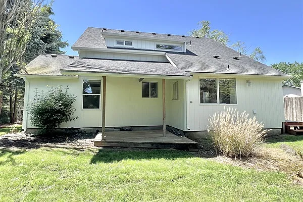 Back of house and deck