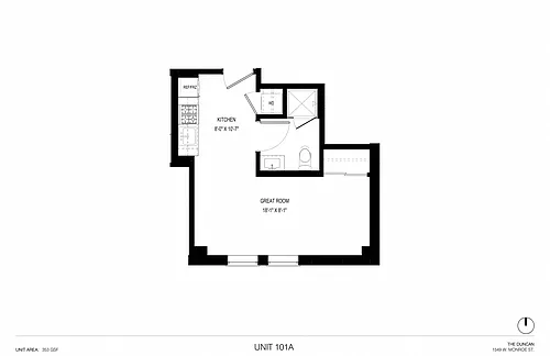 Floor plan Studio