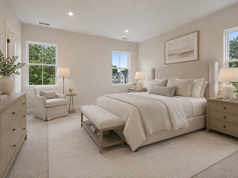 Primary Bedroom Virtually Staged
