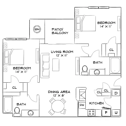 Floor plan Design 2A20 Premier