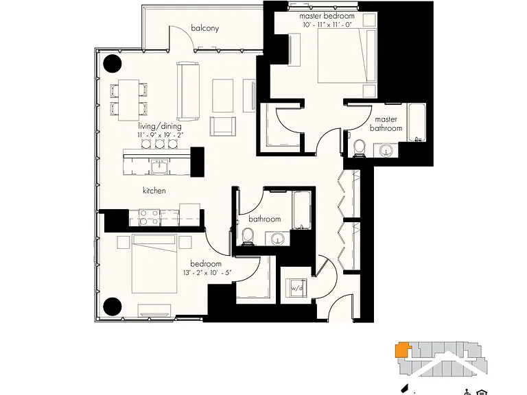 637 Wells 2bed 2bath — Photo 1