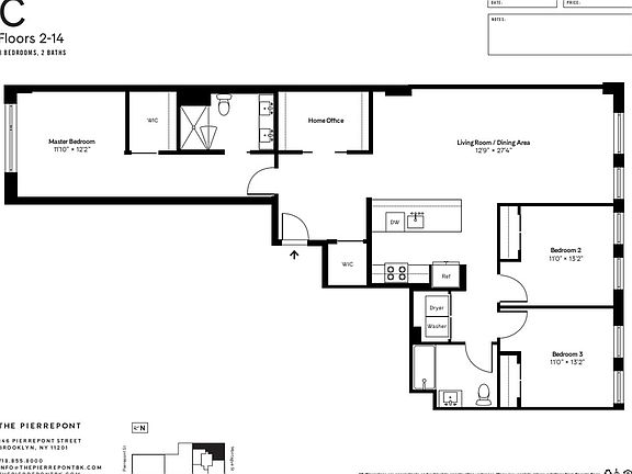 2nd image of 146 Pierrepont St #1C2