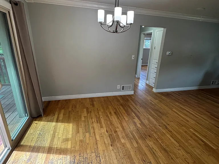 Dining room with back porch access