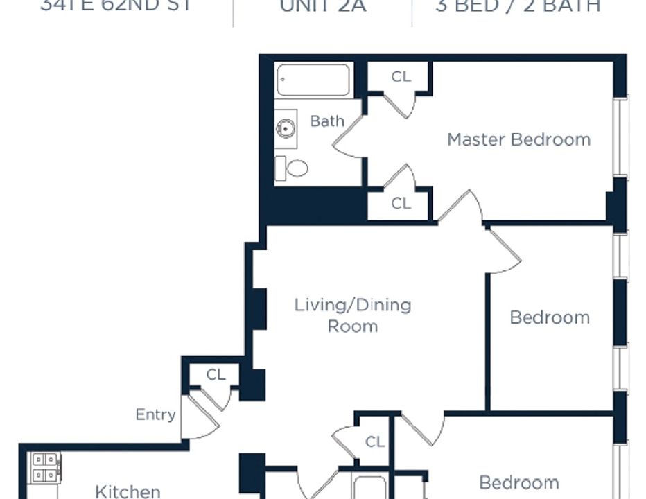 2nd image of 341 E 62nd St APT 2A