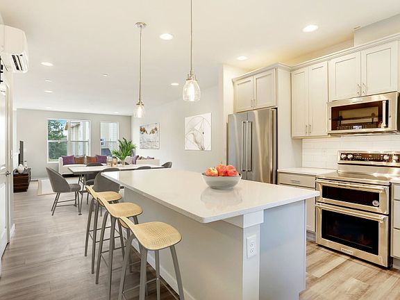 Kitchen overlooks the cafe and gathering room