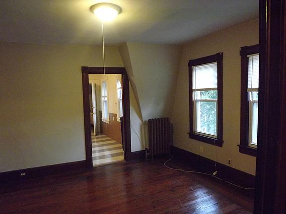 Living room looking into kitchen