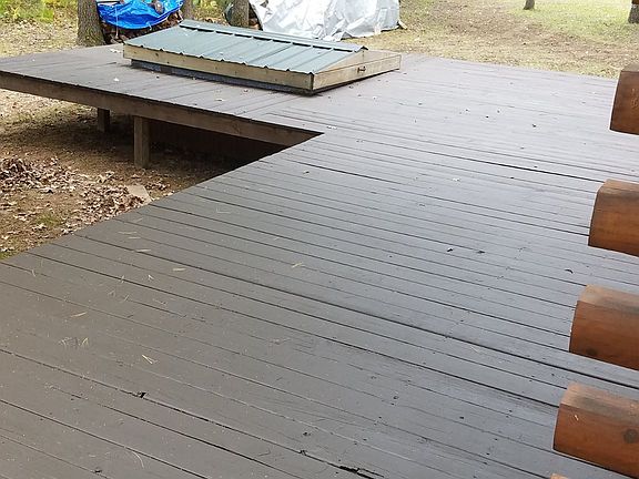Entire deck stained 2017