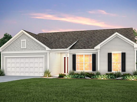 Amberwood Exterior 2 features siding, shakes and covered front door
