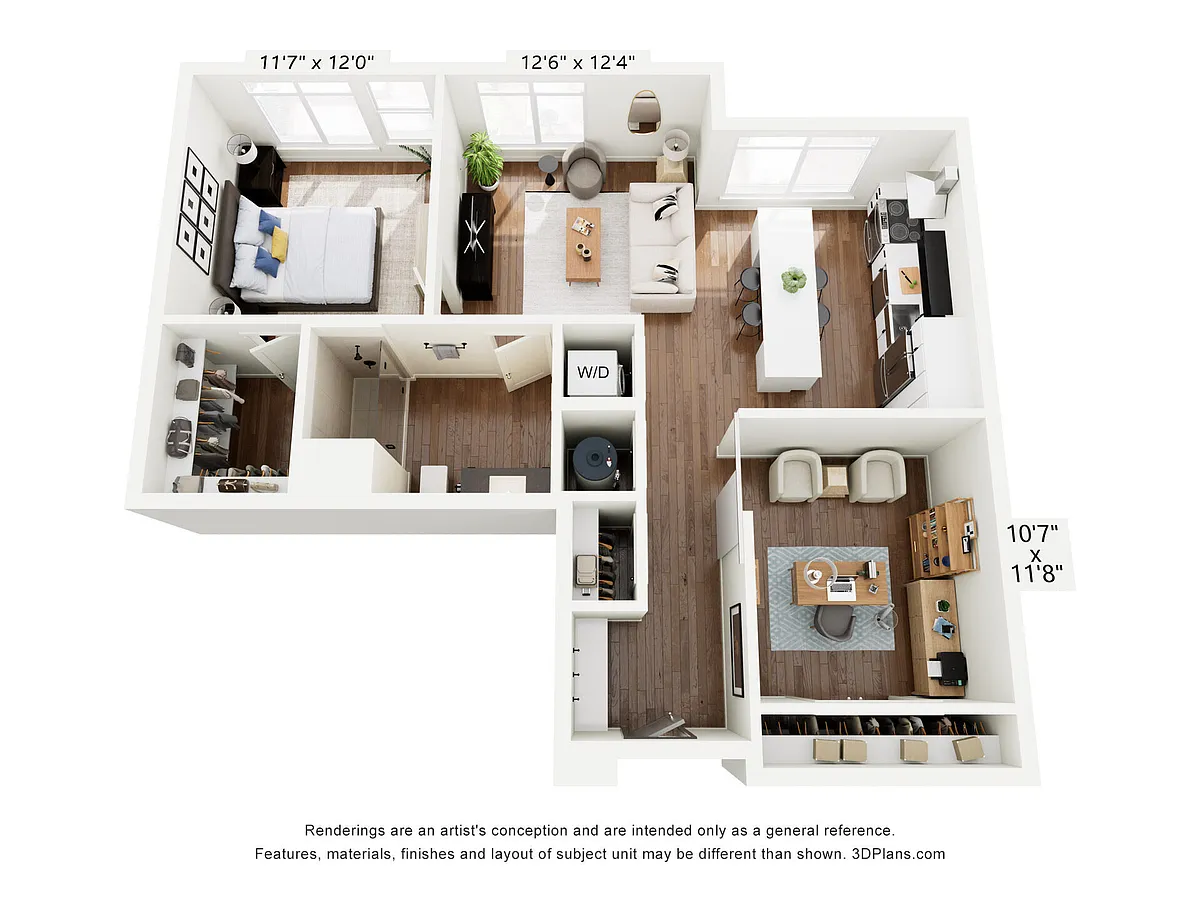 Floor plan A6 + Den
