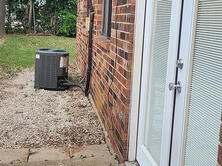 Side yard outside dining room door