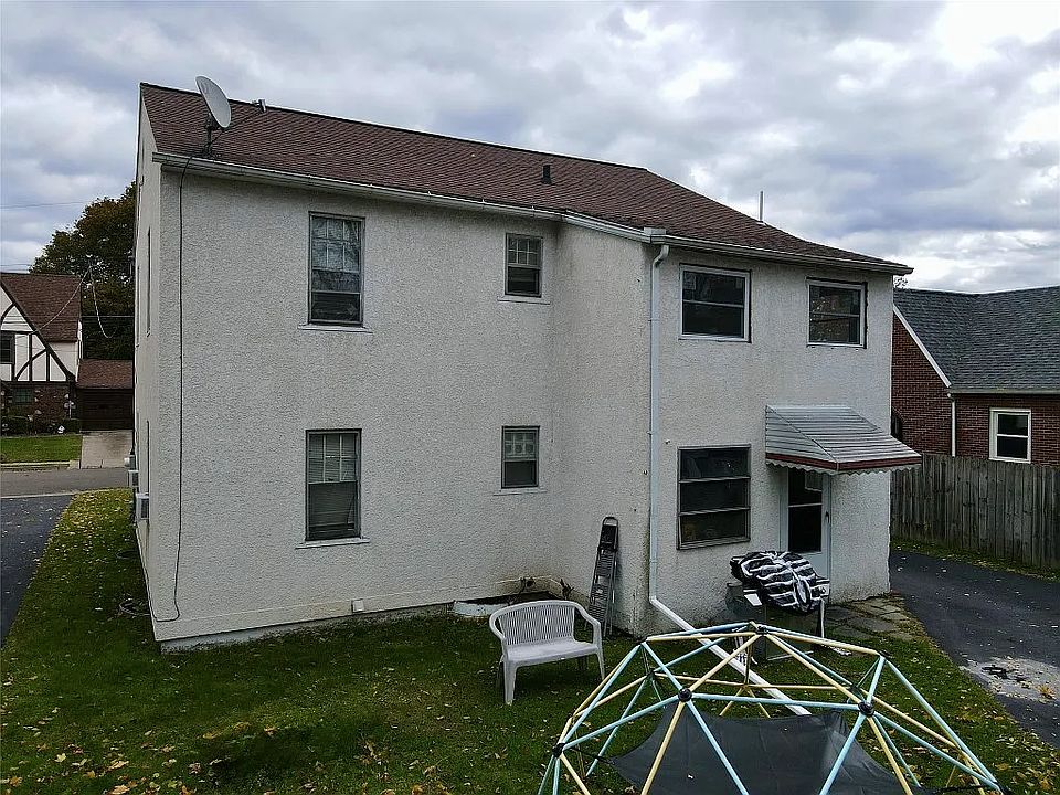 back of house (There are play structures in the yard, but not this one.)