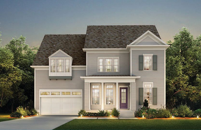 Douglas Exterior 3 features siding, covered front porch and 2 car garage