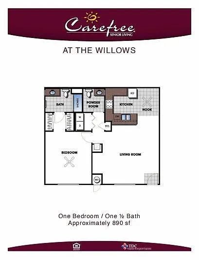 Floor plan 1 Bed
