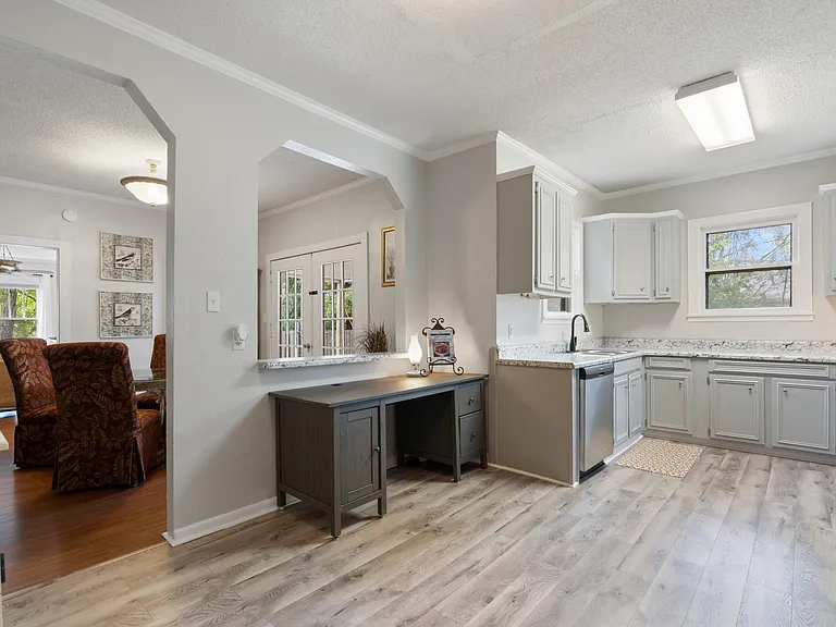 kitchen with work station
