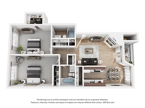 Floor plan 2x2E