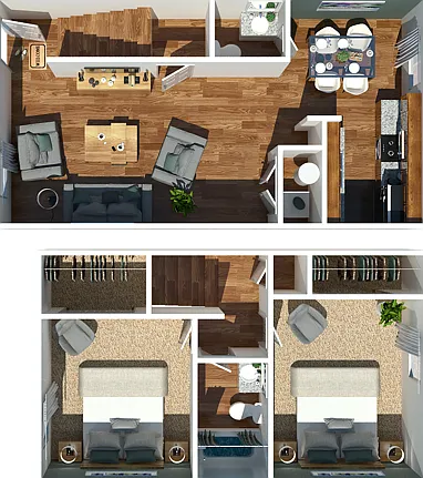 Two Bedroom Townhome Two Bedroom Townhome