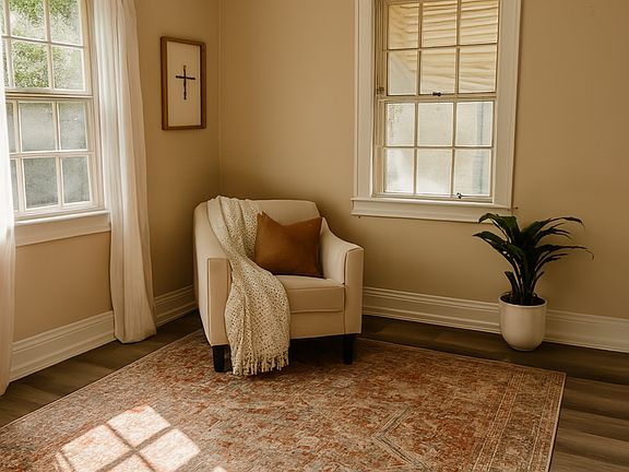 furniture and decors are not included