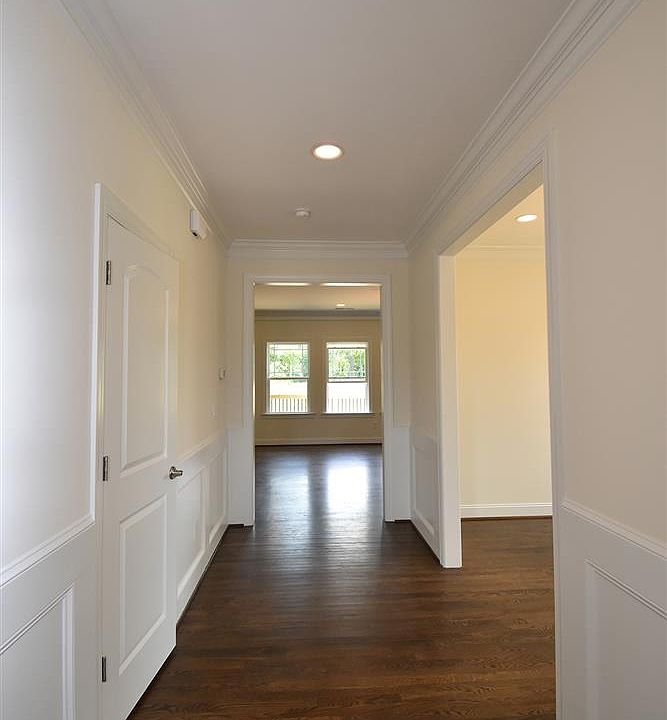 Foyer with wainscoting