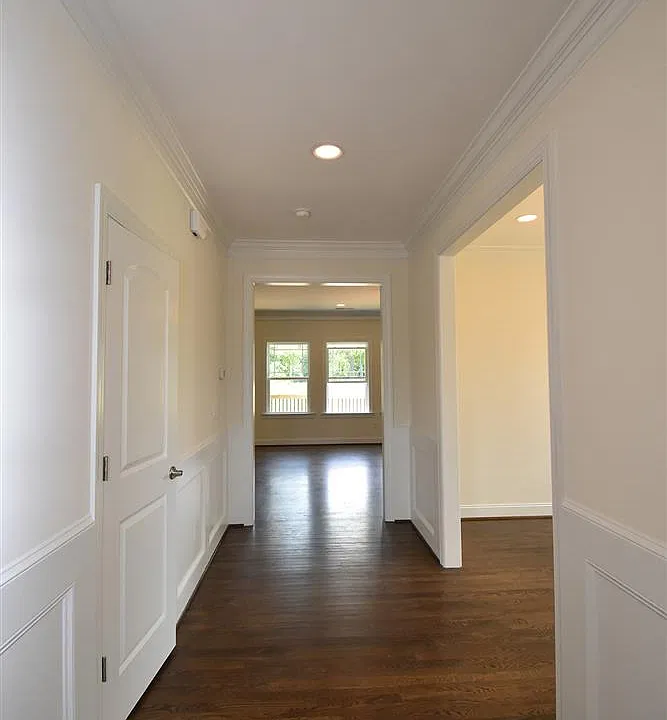 Foyer with wainscoting