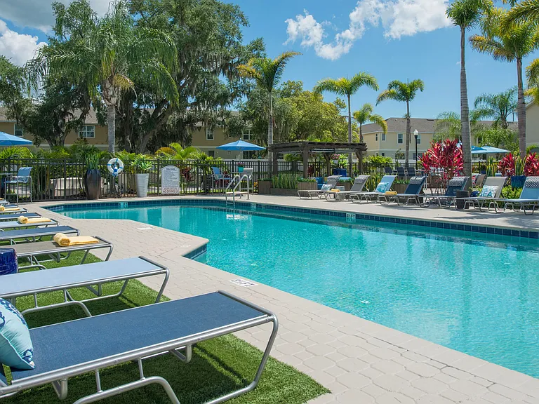 Immerse yourself in our welcoming community, where friendships bloom on our serene sundeck beside the inviting pool.