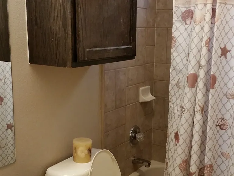 1st floor full bathroom (tub and shower) next to bedroom