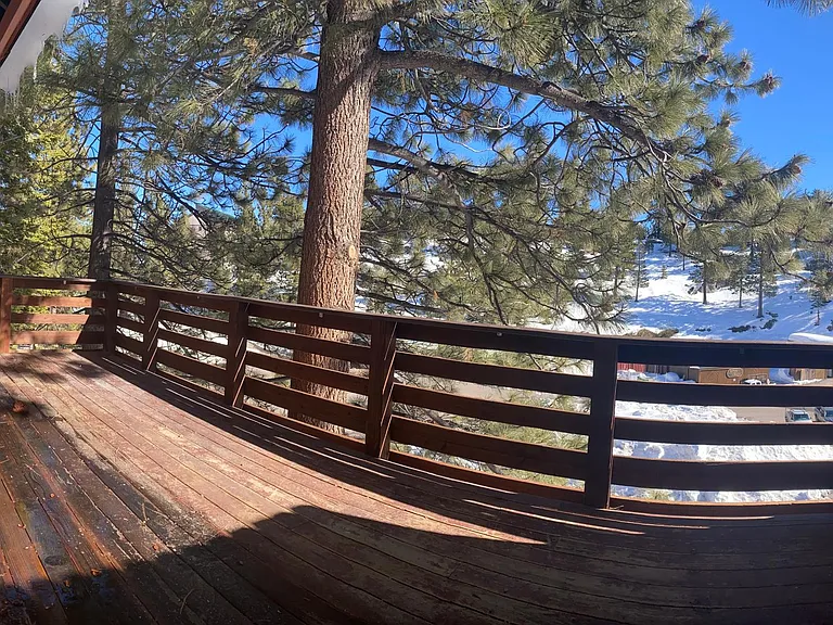 View from large private deck