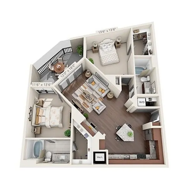 Floor plan B3B