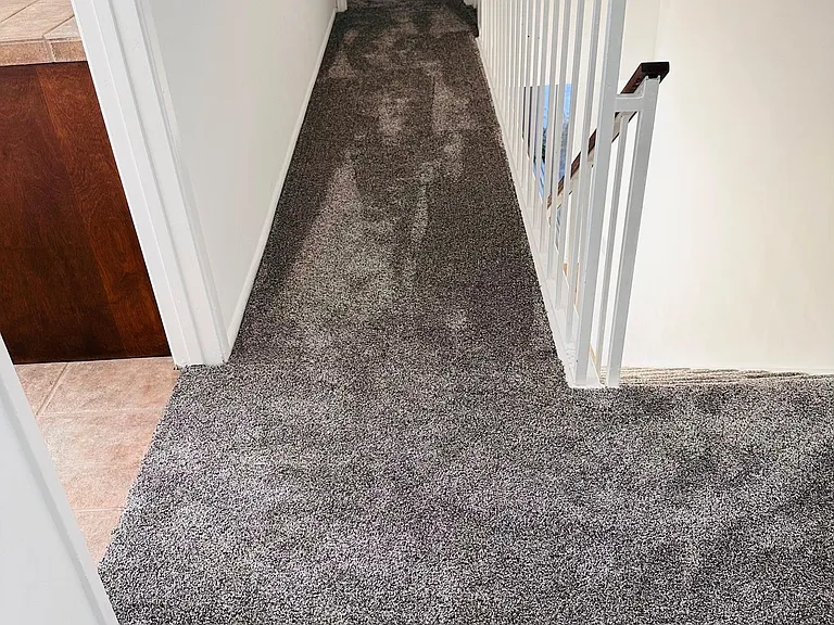 hallway to master bedroom and bathroom