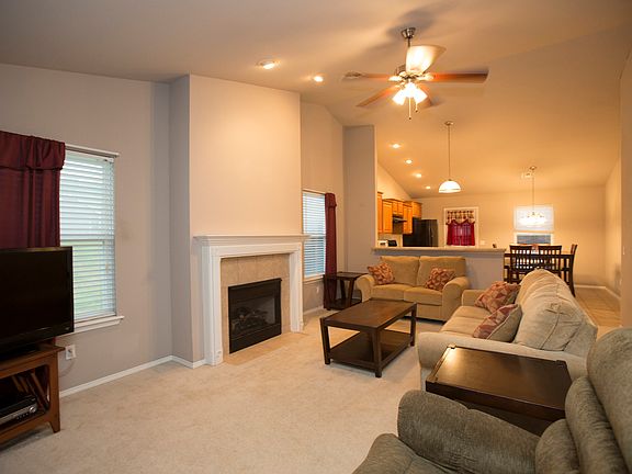 Great fireplace in living room