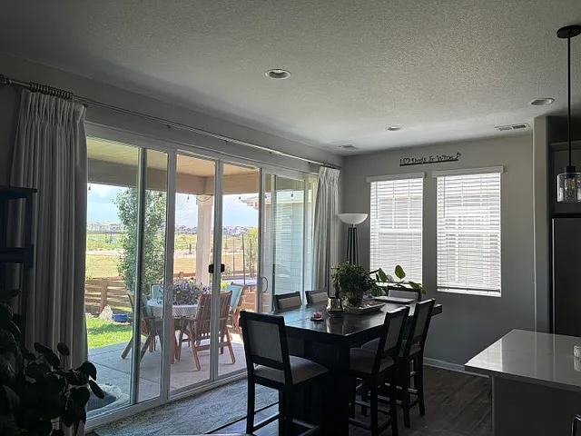 Open concept dining room