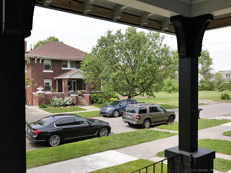 View of neighbor houses from front porch