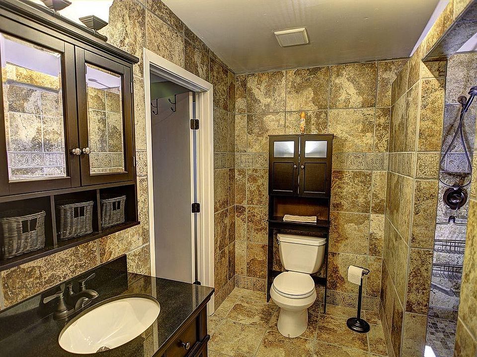 Bathroom with large double walk in shower