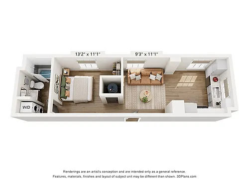 Floor plan STUDIO TYPE C