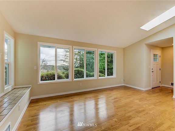 New windows fill the space with light and showcase the mountain view. 