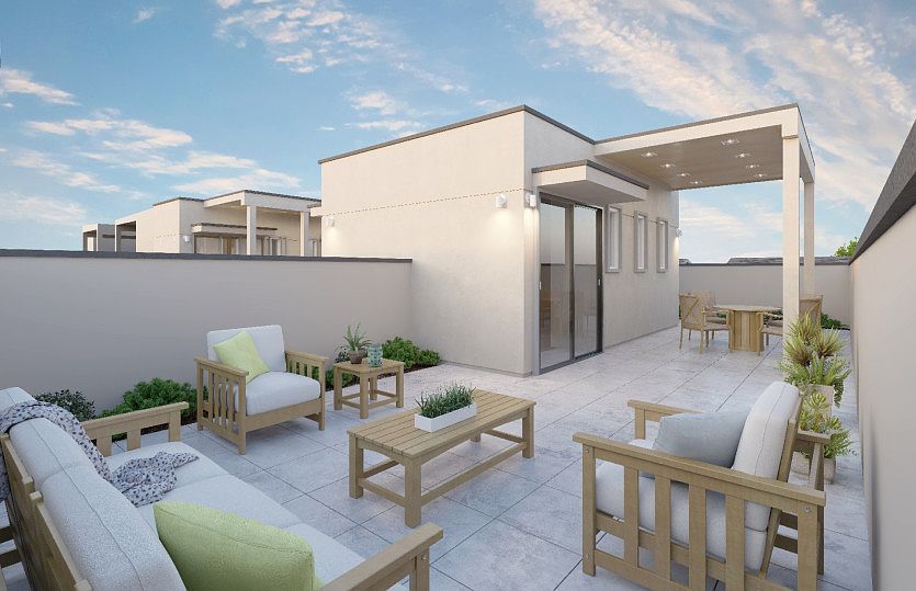 Rooftop deck