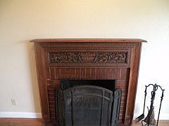 Woodburning Fireplace In Living Room