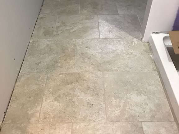 18” tile on brick pattern