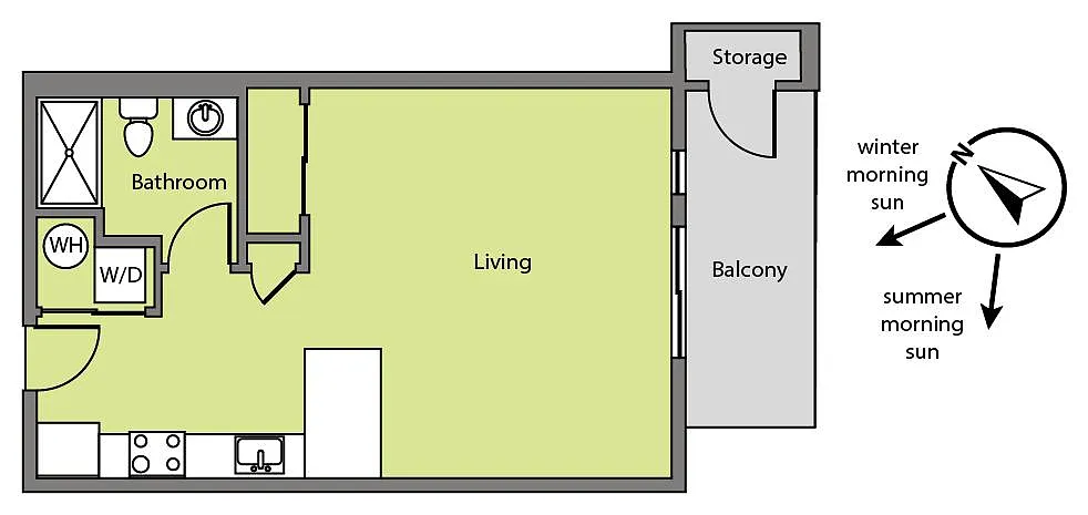 Floor plan 307 Top Floor Chile Line