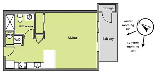 Floor plan 307 Top Floor Chile Line