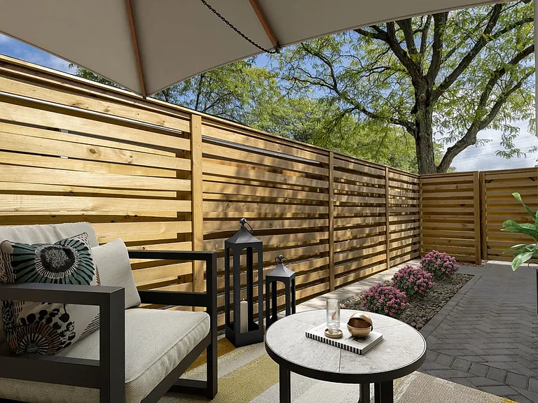 Beautiful private outdoor lounge space